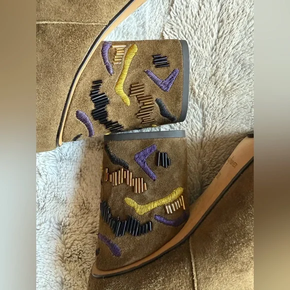 Donald J Pliner Women's Vantisp Kid Suede Boot Khaki Size 9.5 - Picture 5 of 16